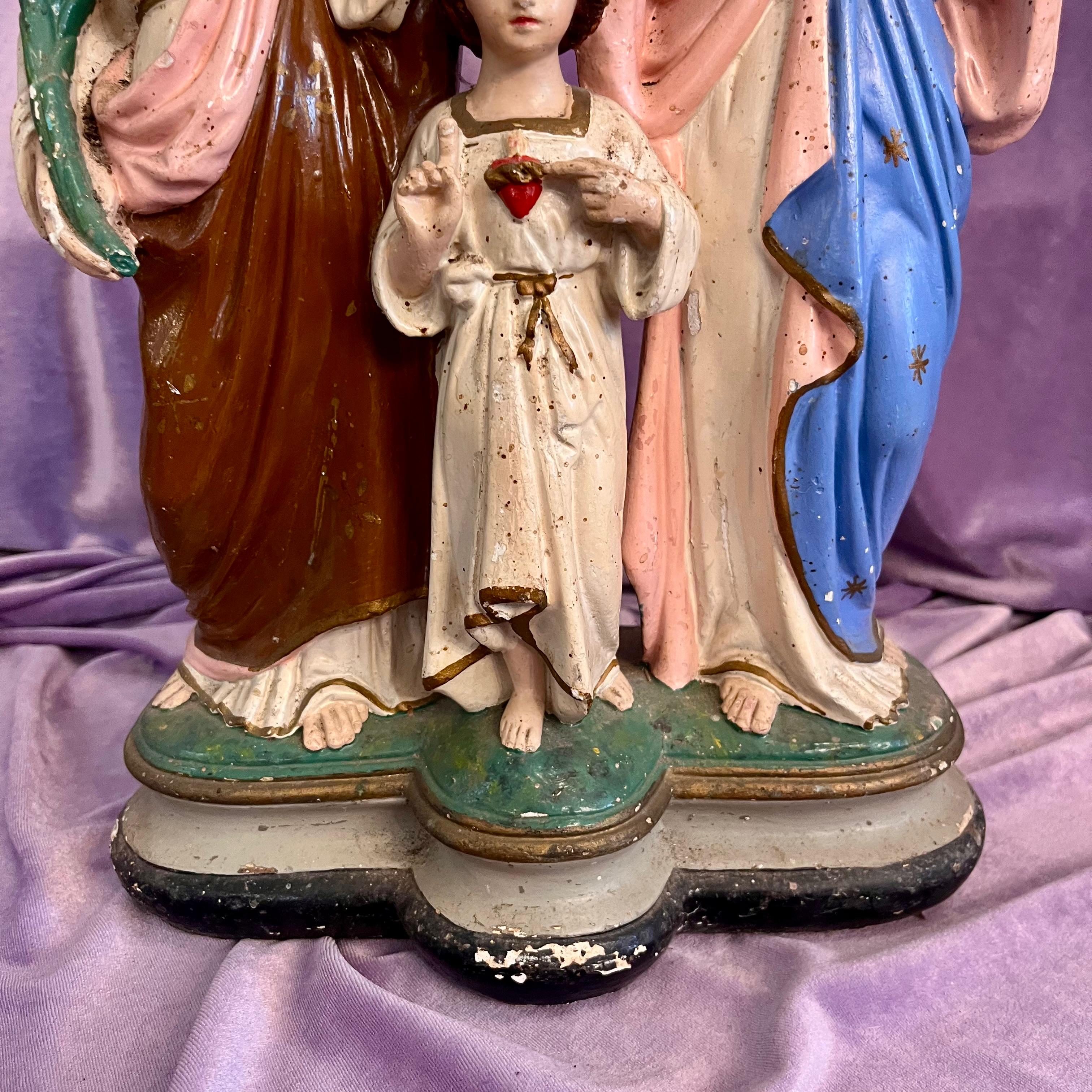 Holy Family devotional statue
