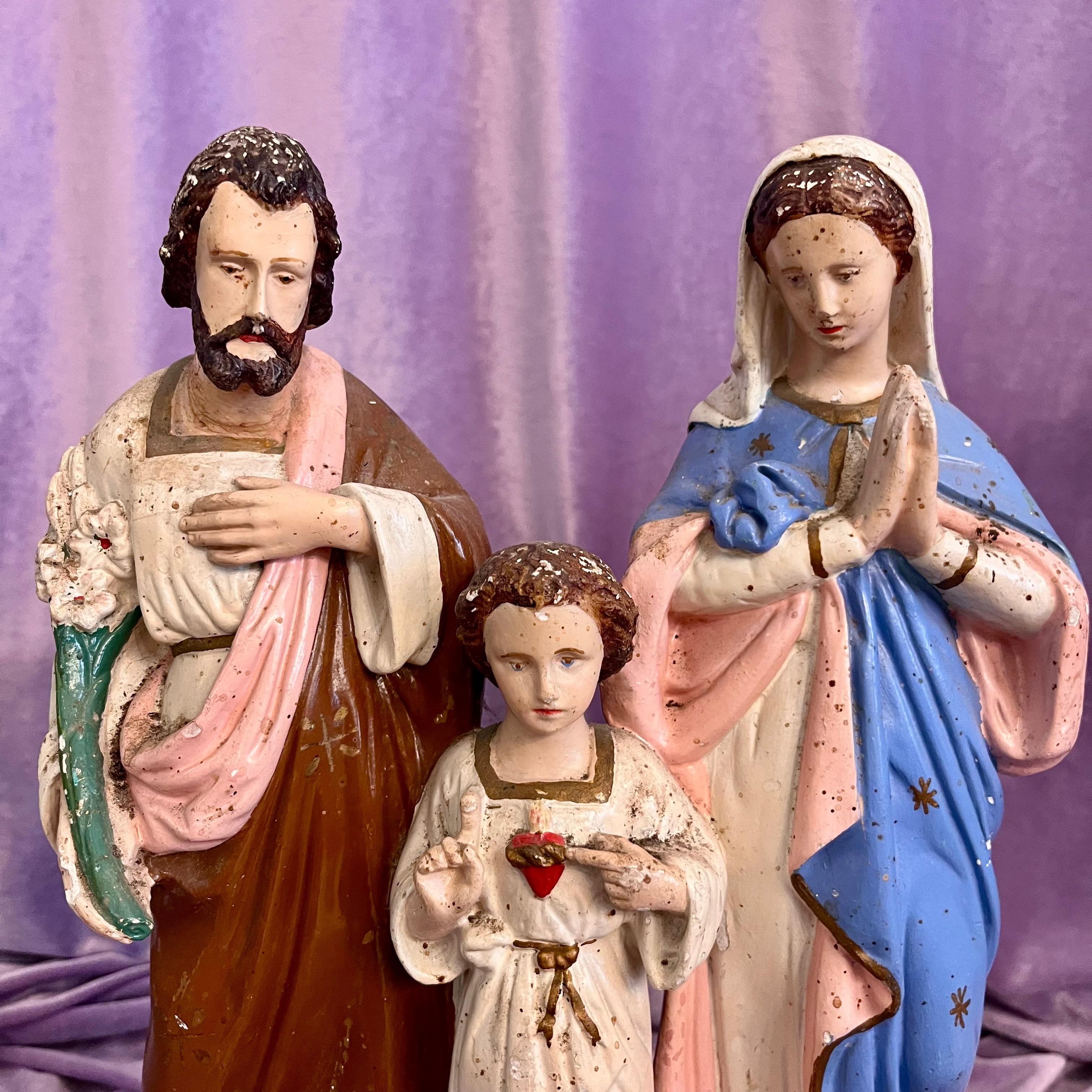 Holy Family devotional statue