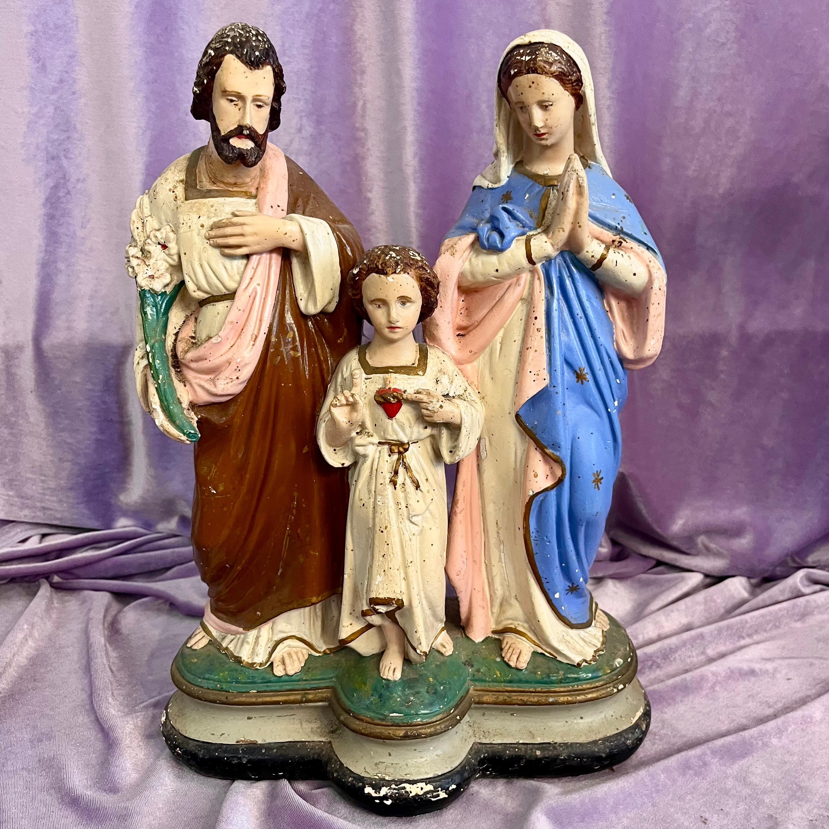 Holy Family devotional statue