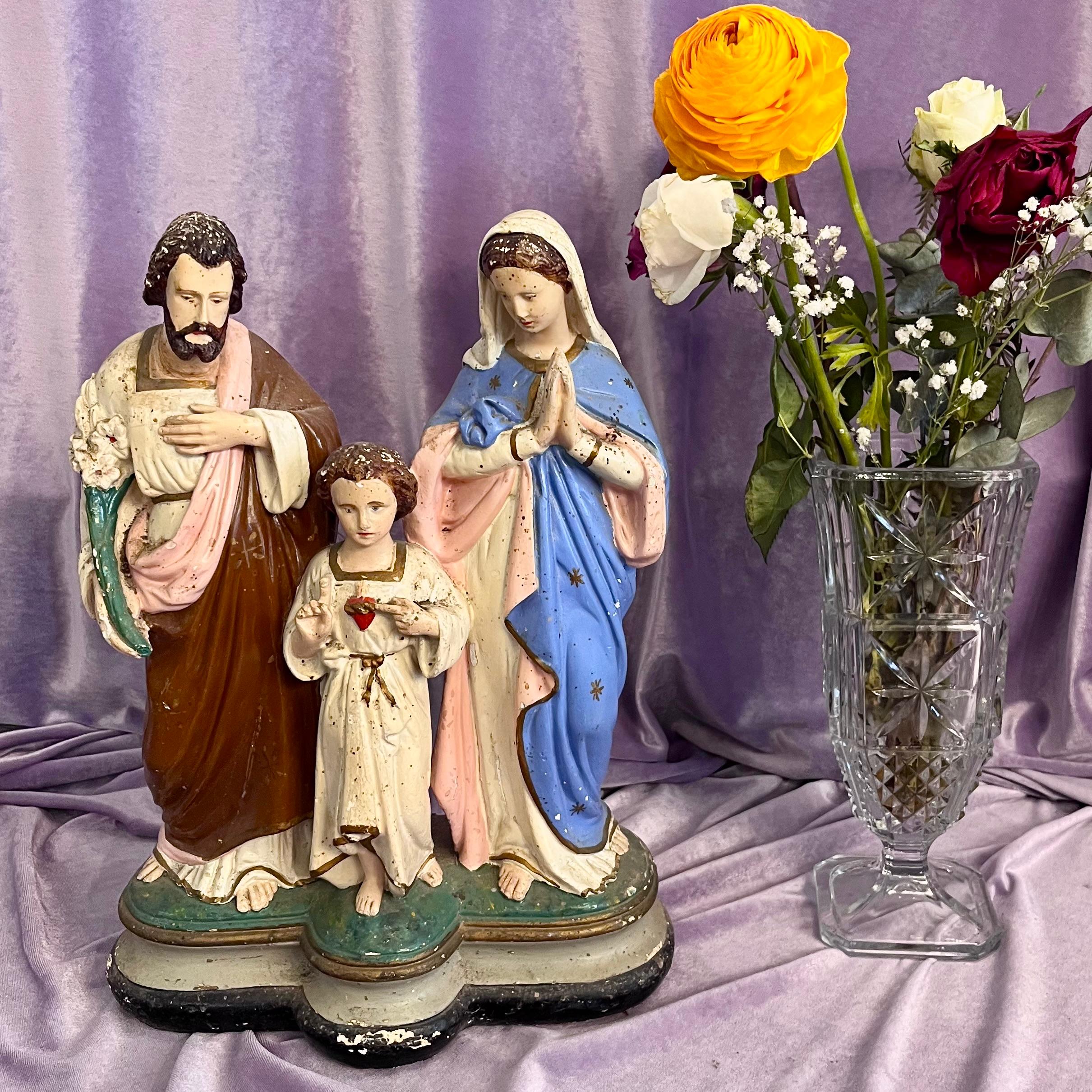 Holy Family devotional statue