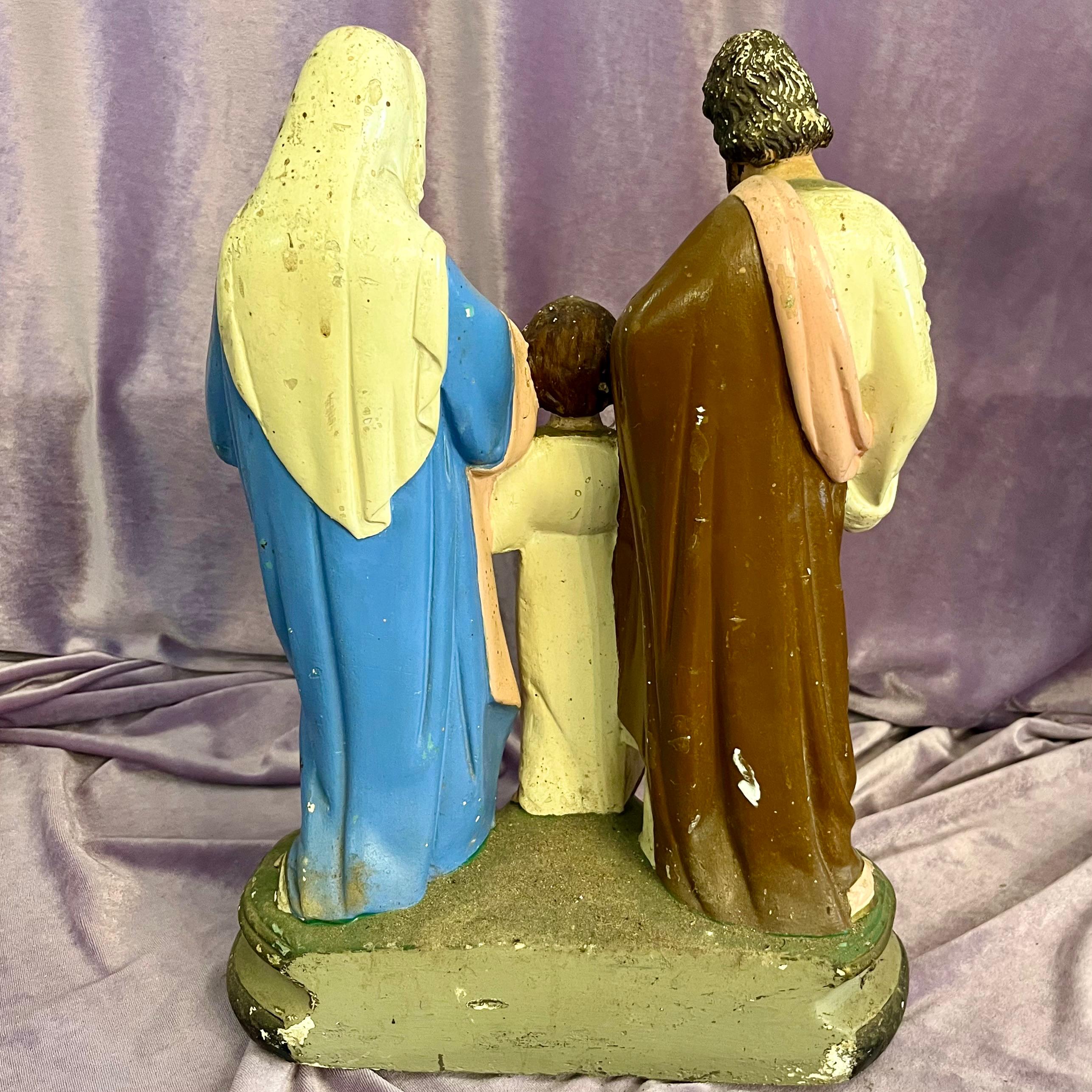 Holy Family devotional statue
