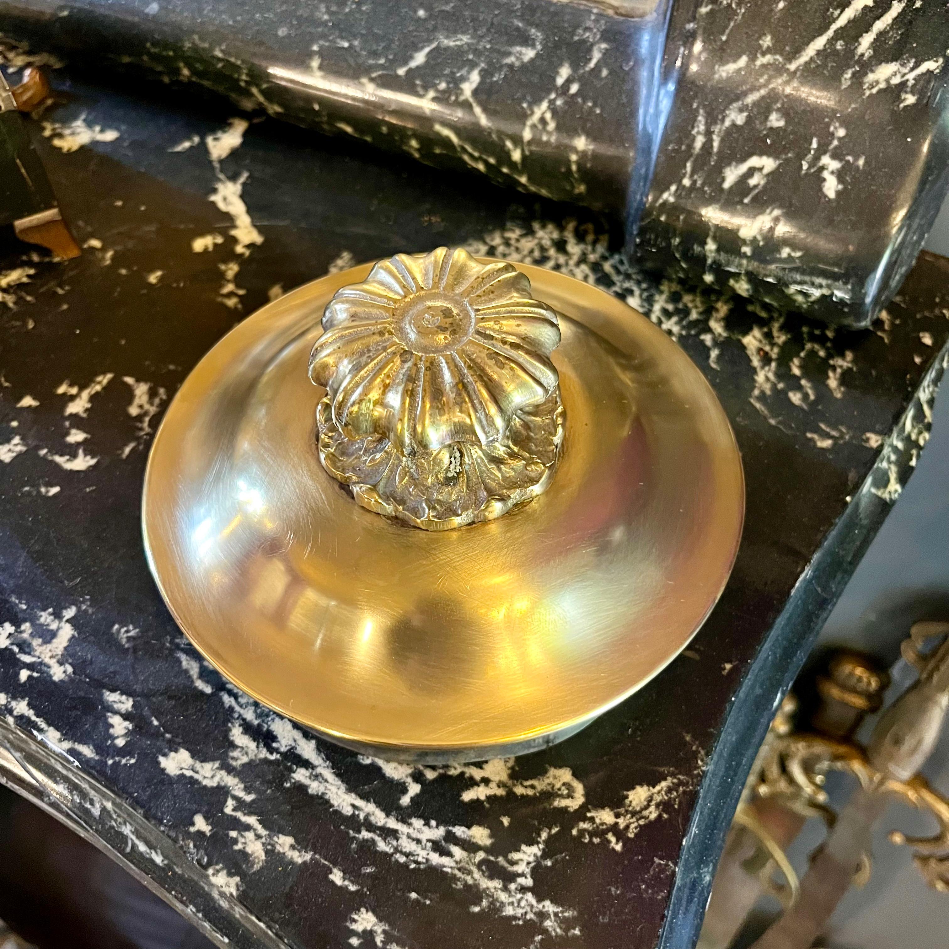 French Fontaine à Eau Chaude in Polished Brass, Circa 1900