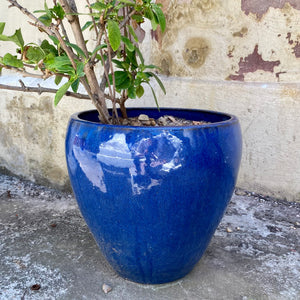 Blue Glazed Terracotta Pots