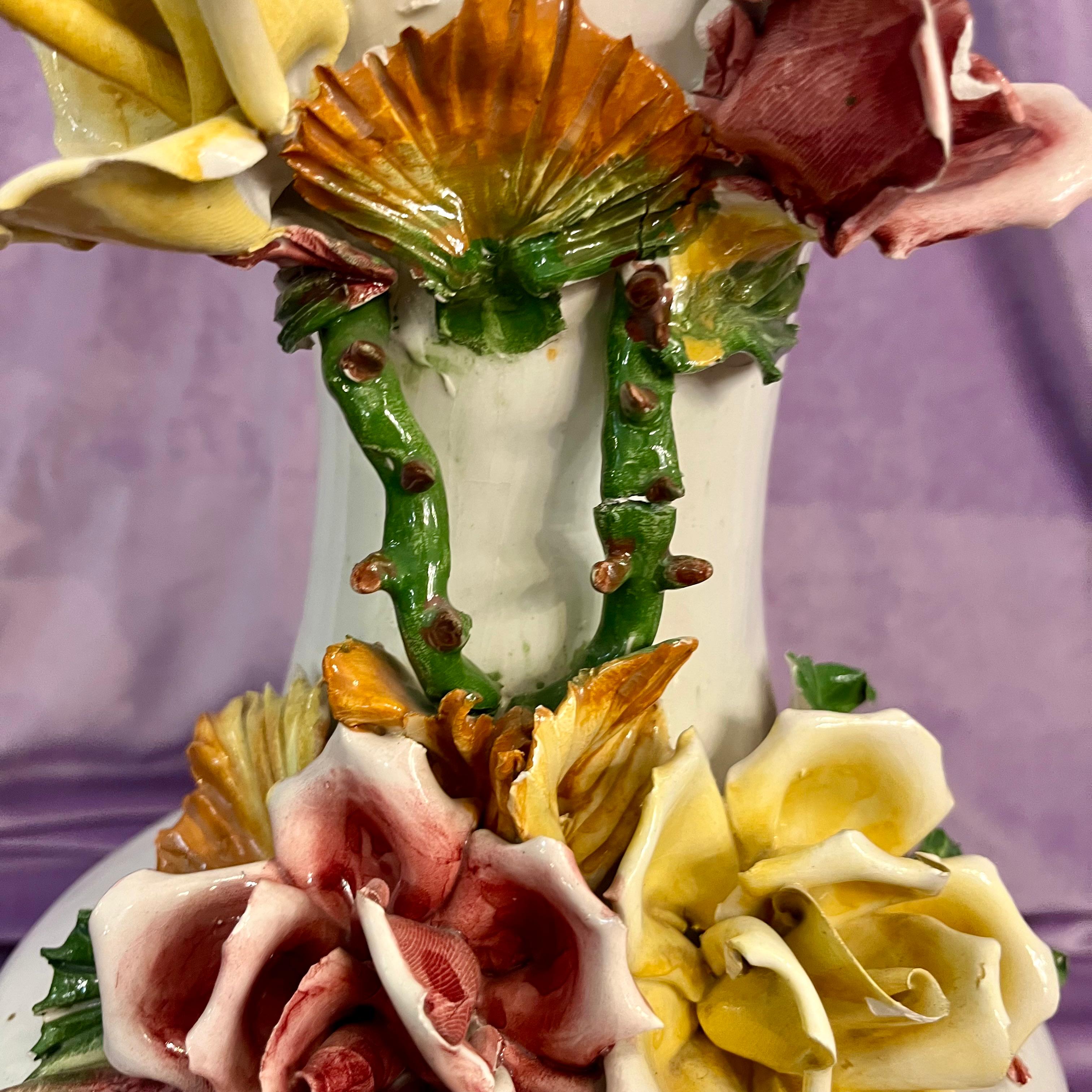 Vintage Capodimonte Urn