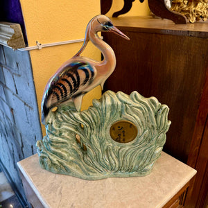 Stunning Mid-Century Modern Glazed Ceramic Clock