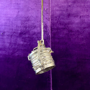 Vintage Chrome Film Pendant Light