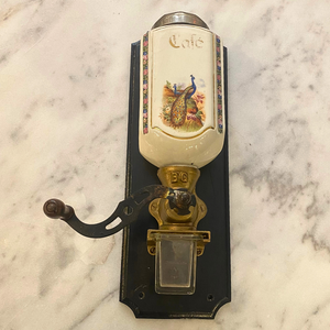 Vintage Porcelain Coffee Grinder