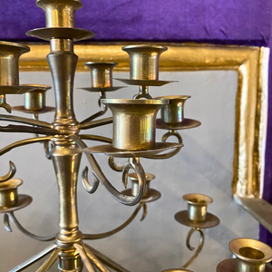 Smaller Antique Brass Candelabra - SOLD