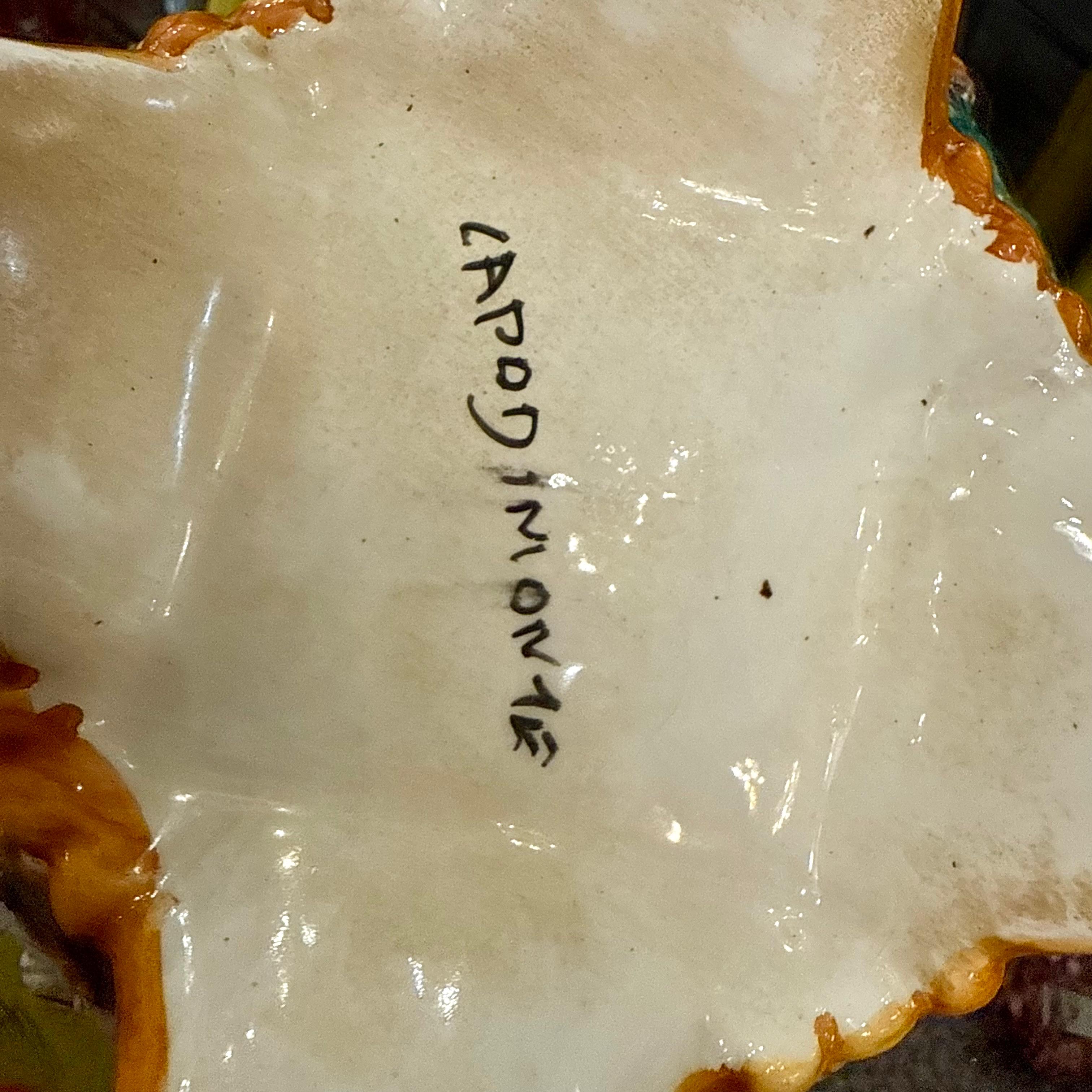 Capodimonte Tea Pot With Female and Cherub Figures