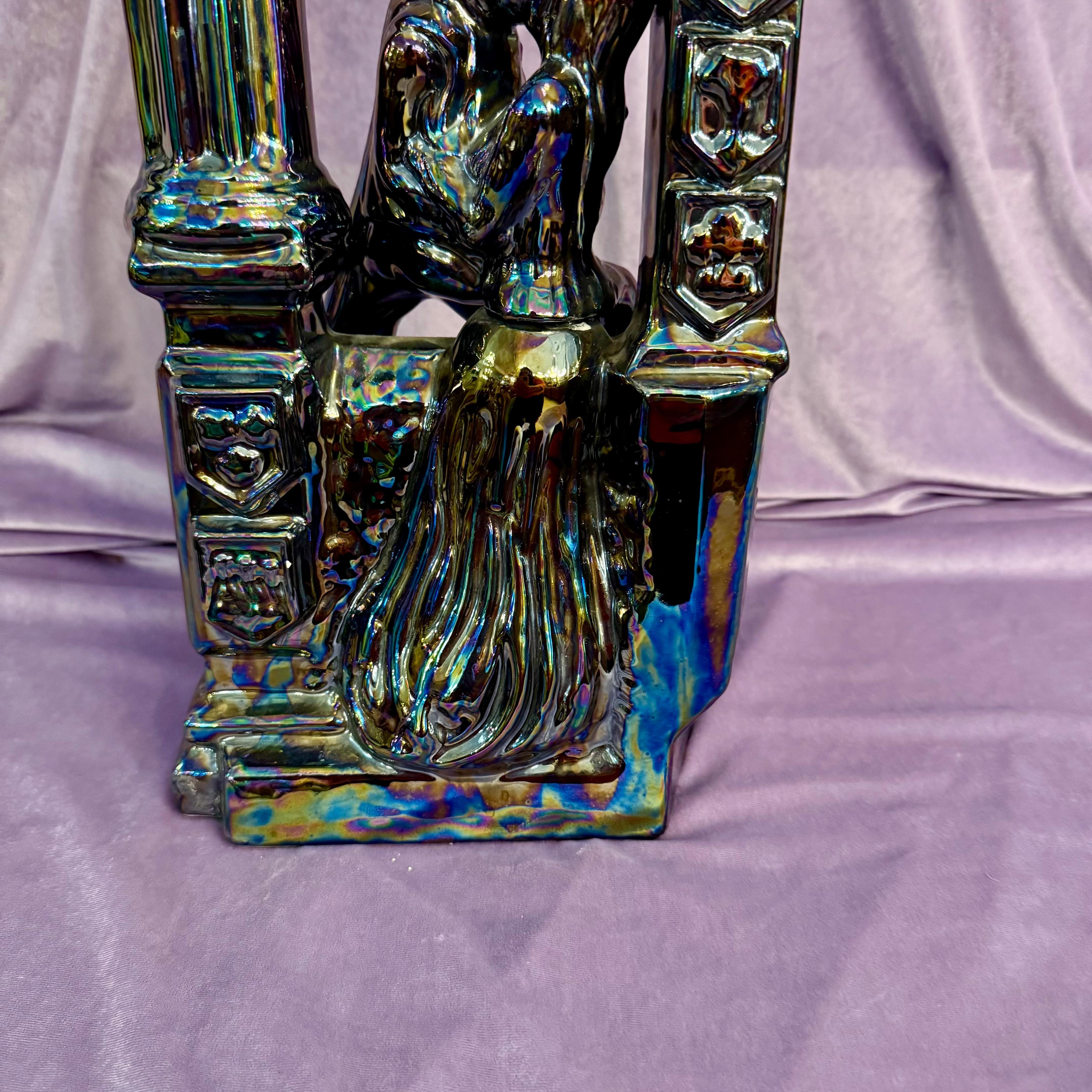 Vintage Italian Ceramic Figural Candle Holder