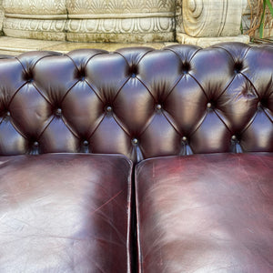 Gorgeous Dark Leather Chesterfield - SOLD