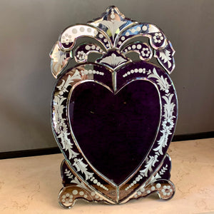 Stunning Venetian Heart Table Mirror