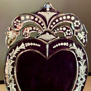 Stunning Venetian Heart Table Mirror