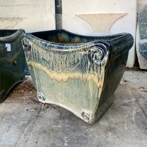 Asian Style Glazed Terracotta Planters