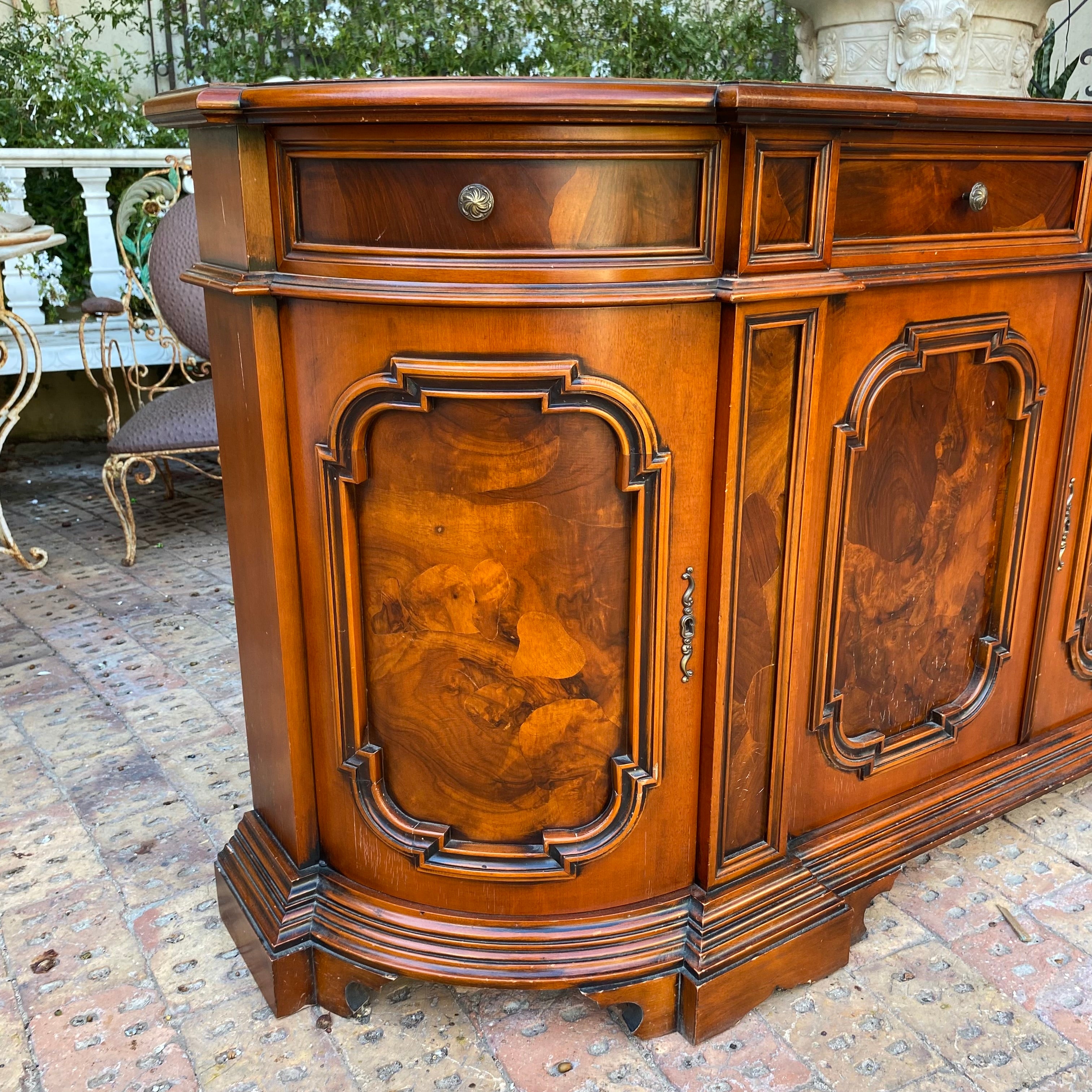 Amazing Antique Rosewood Cabinet Set