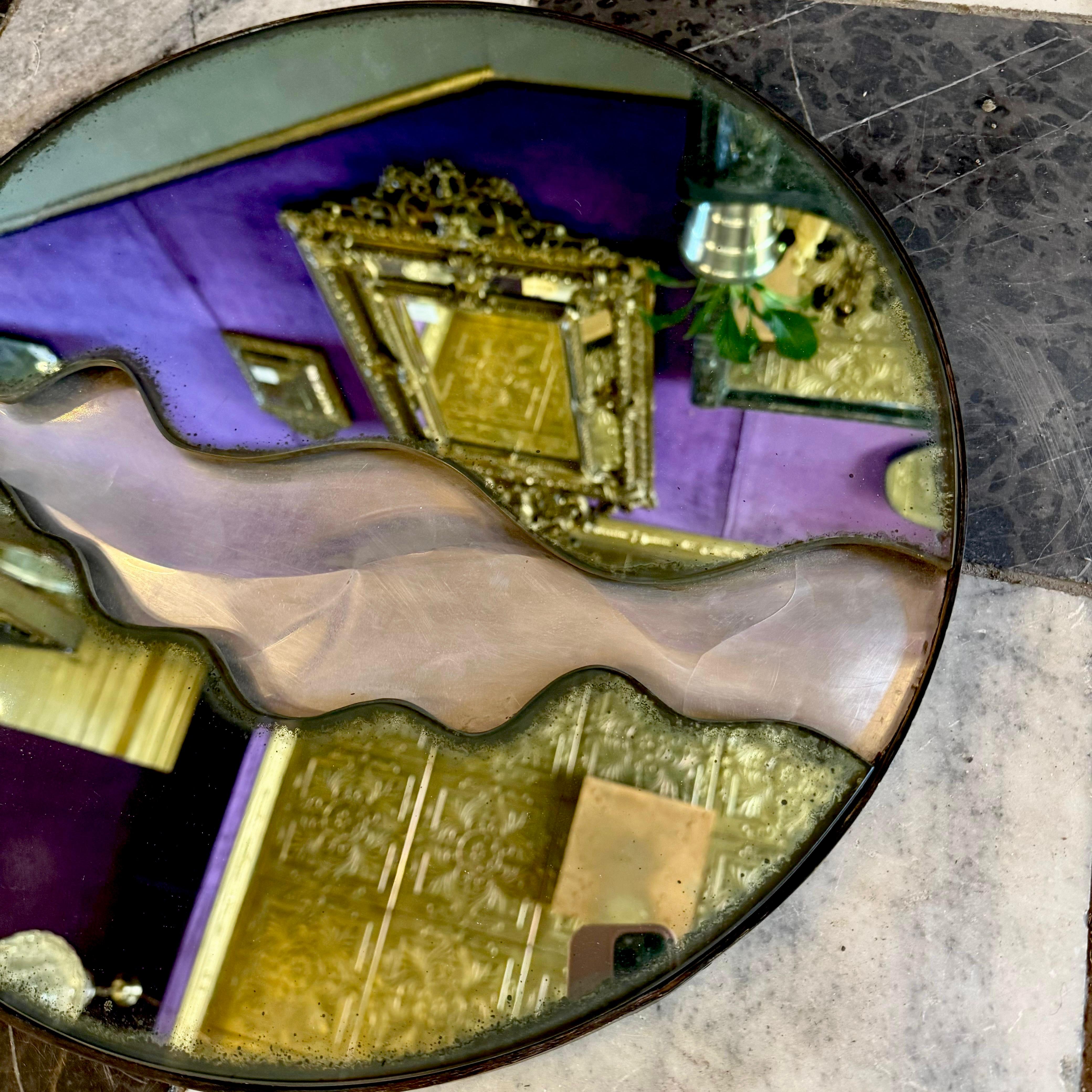 Contemporary River-Edge Mirror