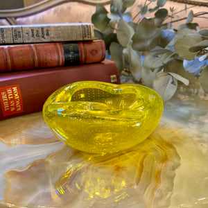 Canary Yellow Murano Ashtray