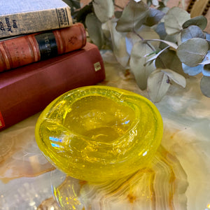 Canary Yellow Murano Ashtray