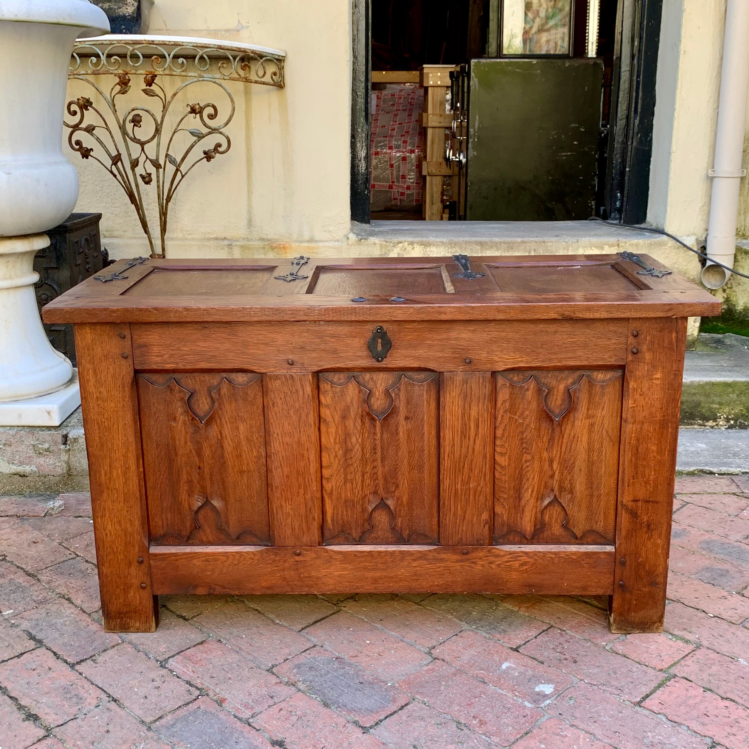 Small Antique Oak Chest