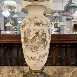 Vintage Gilt Orientalist Table Lamp, c. 1930s