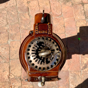 Vintage Burgundy Enamel Stove