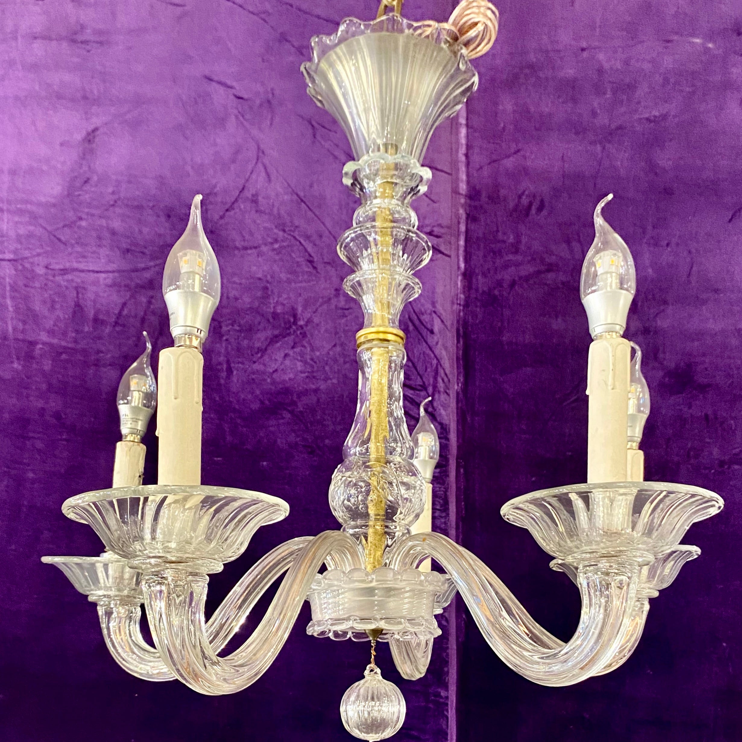 Delightful Vintage Murano Chandelier