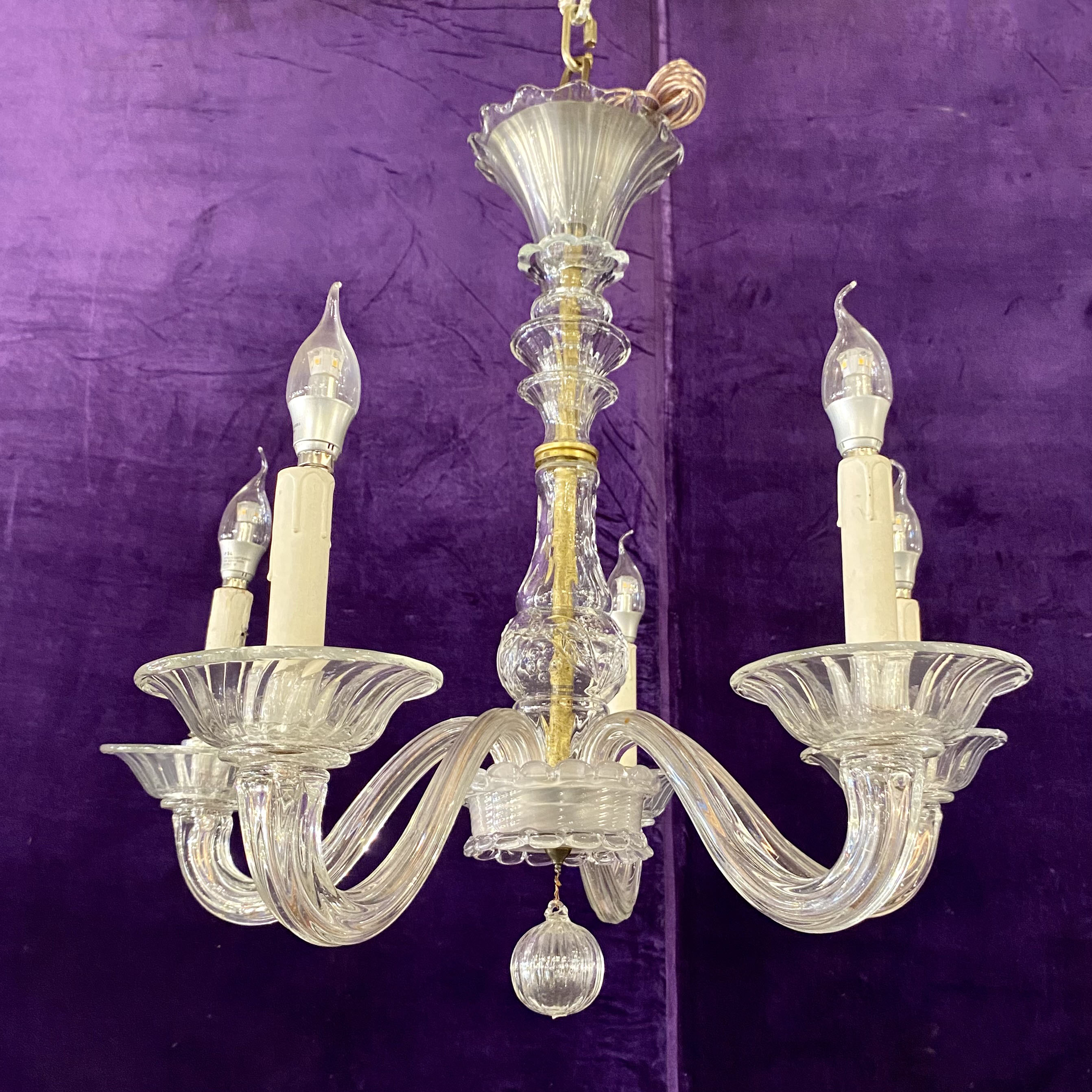 Delightful Vintage Murano Chandelier