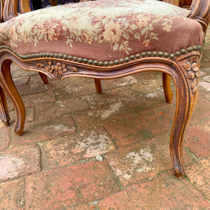 A Pair of Antique Walnut Armchairs - SOLD