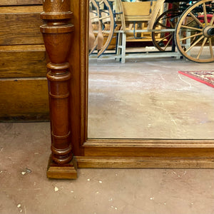 Antique French Walnut Mirror Louis 16th