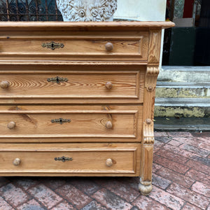 Rustic Antique Oak Chest of Drawers