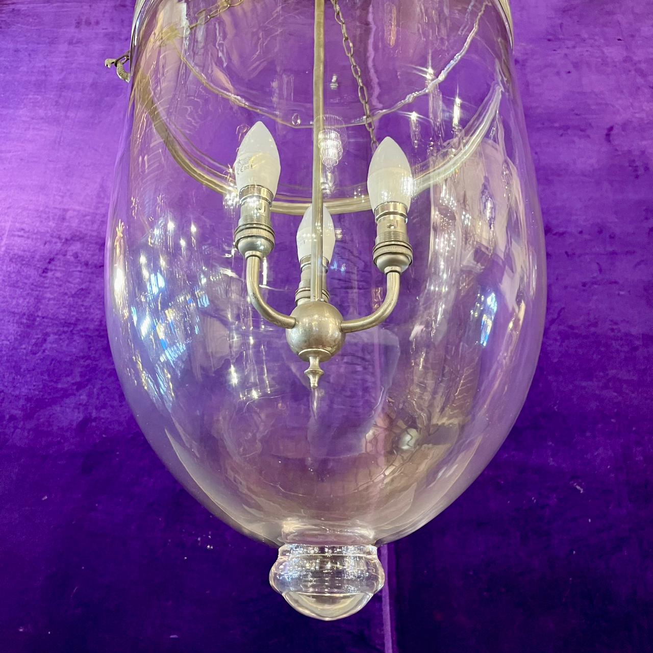 Large Glass Bell Jar Pendant - SOLD