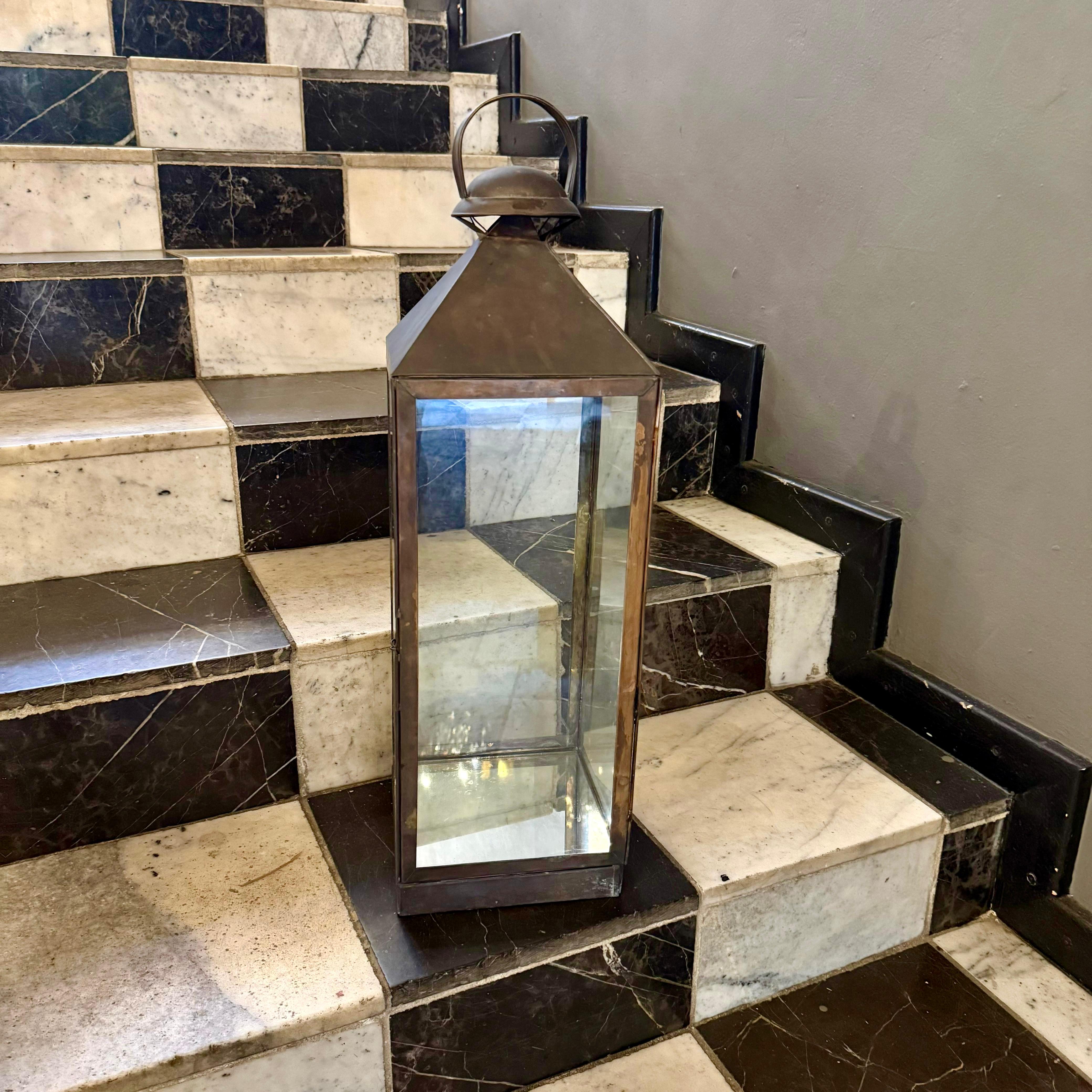 Large Decor Patina Lantern