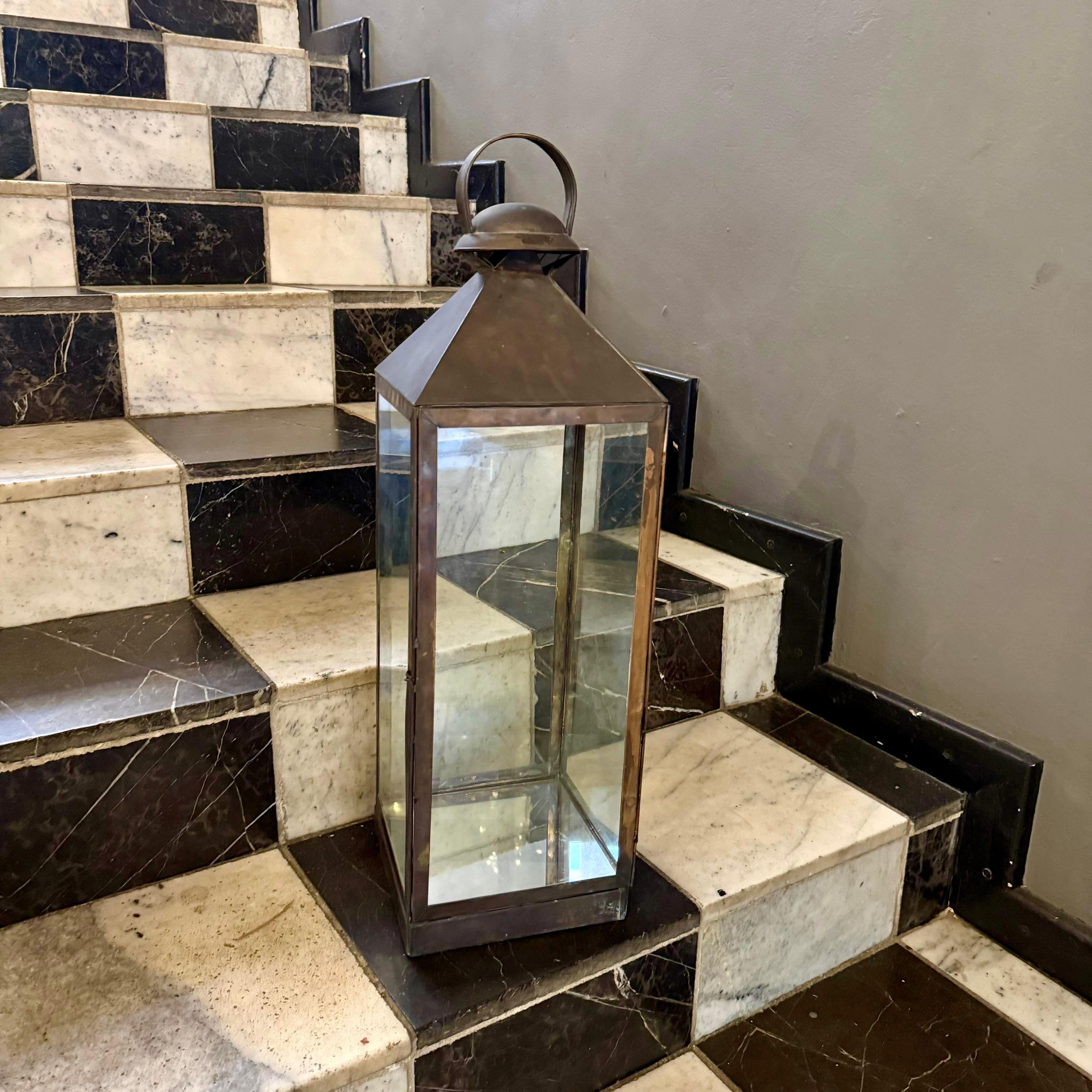 Large Decor Patina Lantern