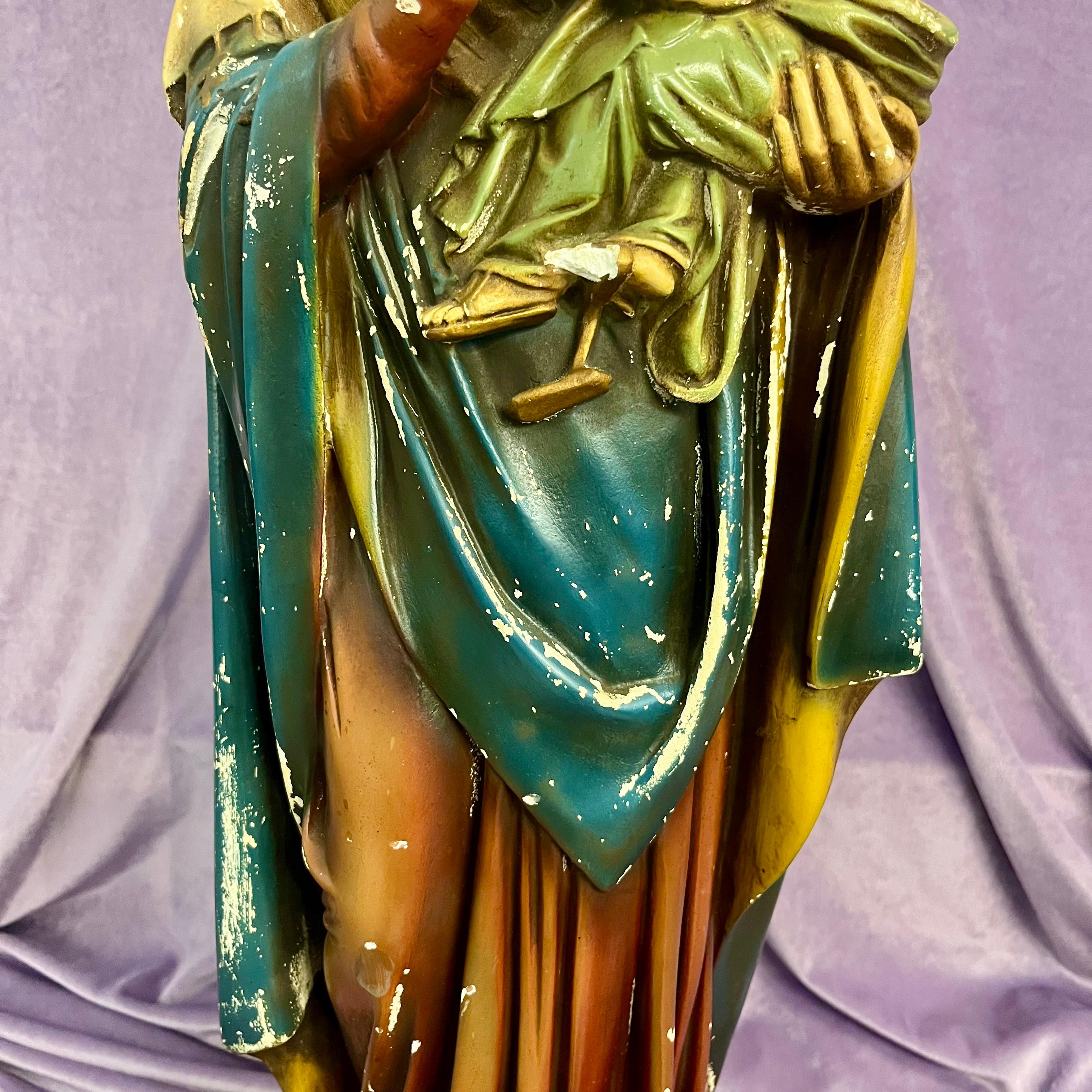 Antique Statuette of Madonna and Child - SOLD
