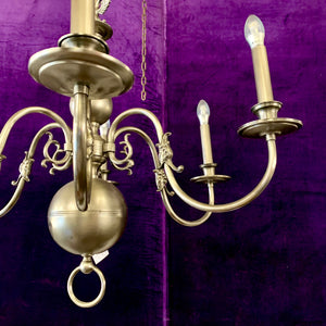 Antique Nickel Flemish Chandelier