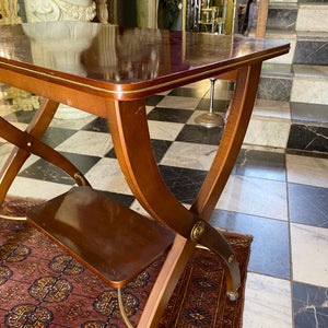 Vintage Dark Wood Server Trolley -SOLD