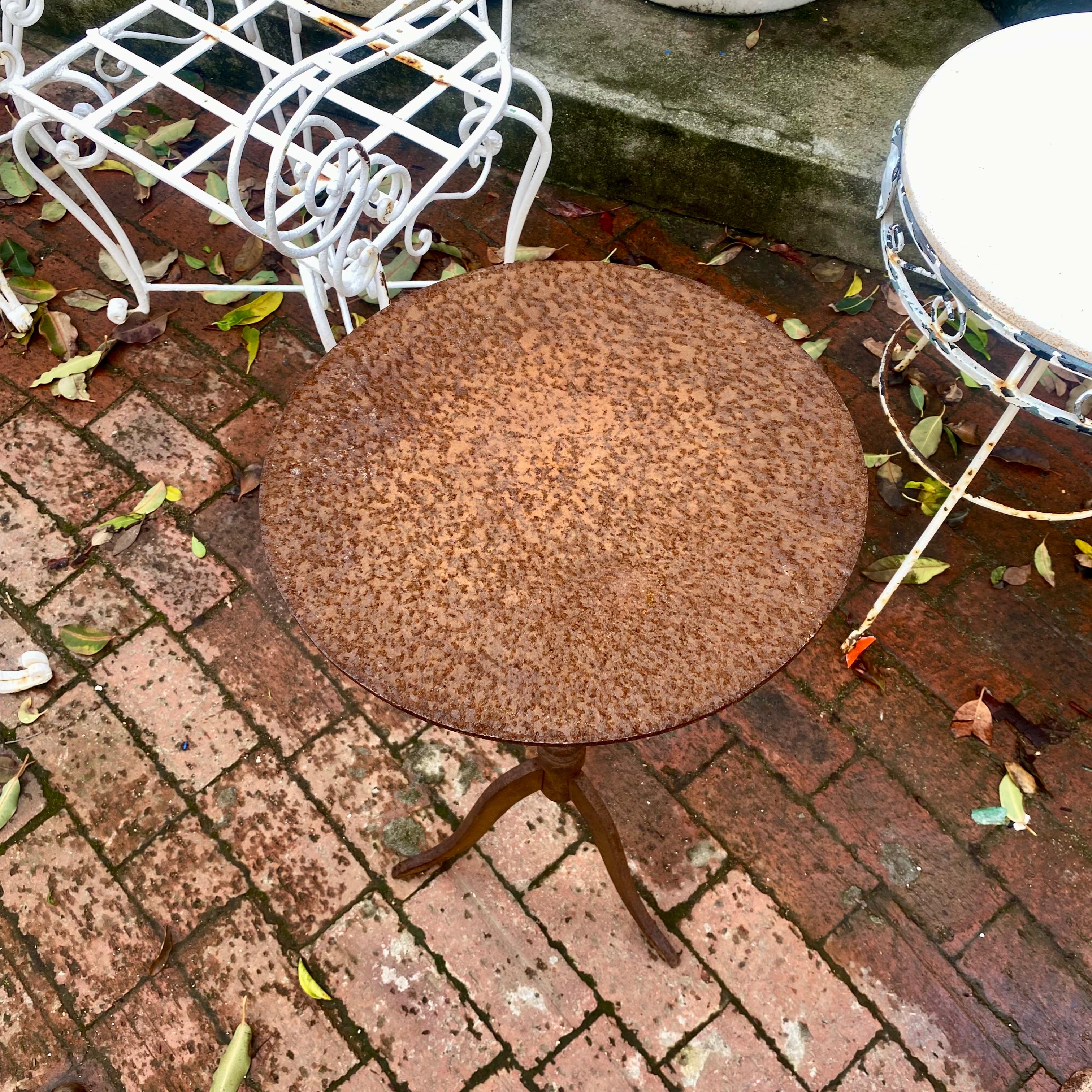 Petite & Rustic Cast Iron Table