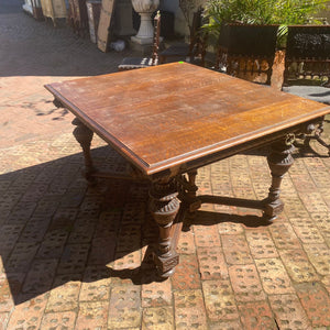 Very Large Heavy French Oak Dining Table