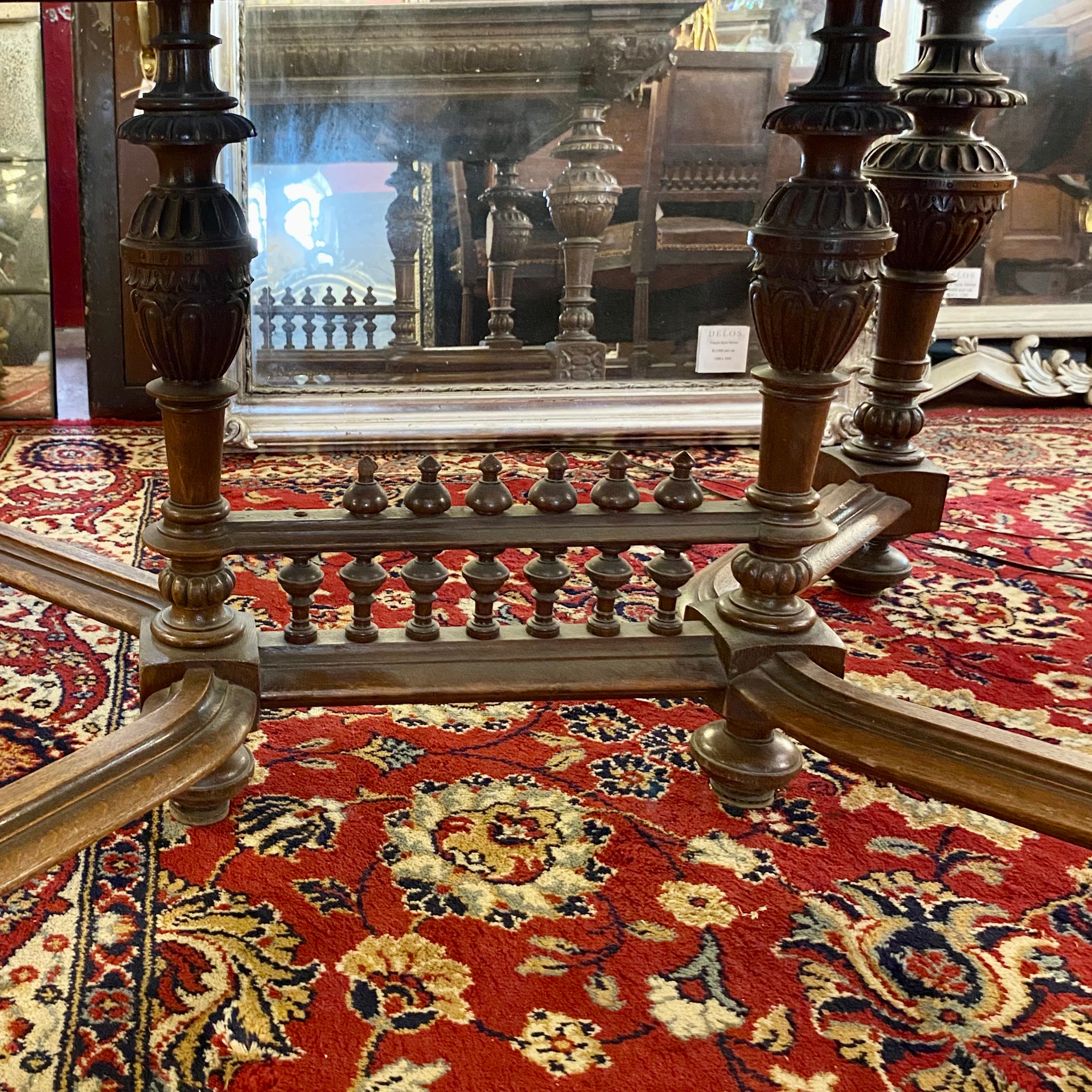 Very Large Heavy French Oak Dining Table