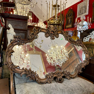 Stunning Carved Rosewood Mirror