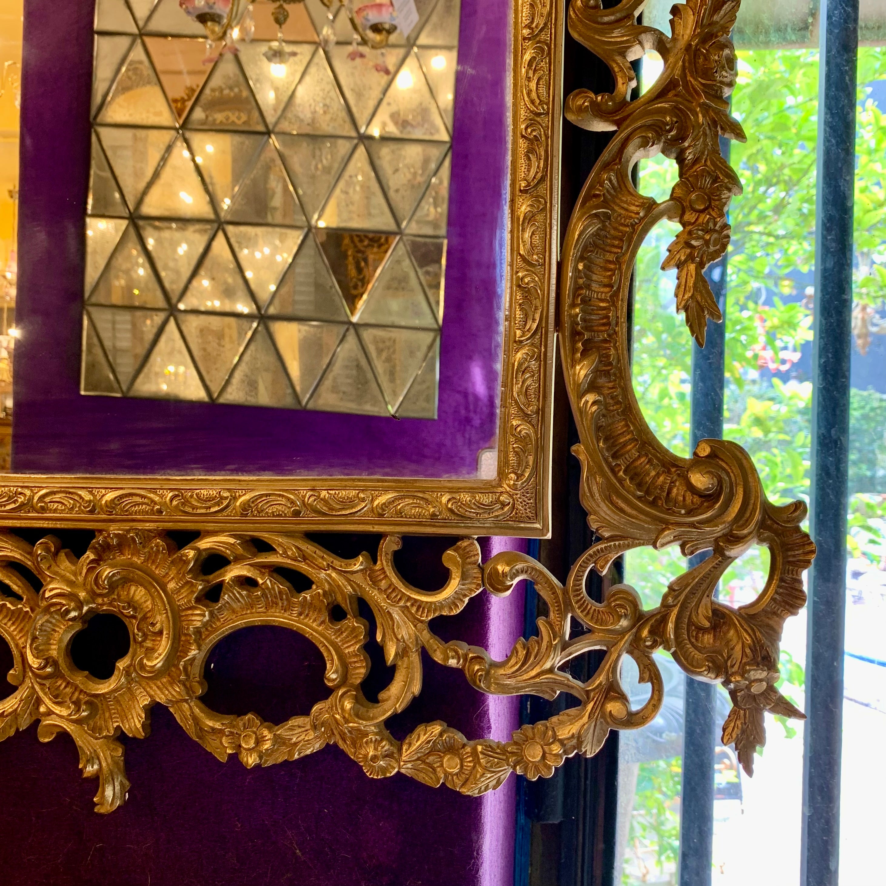 Gorgeous Gold Antique Mirror - SOLD