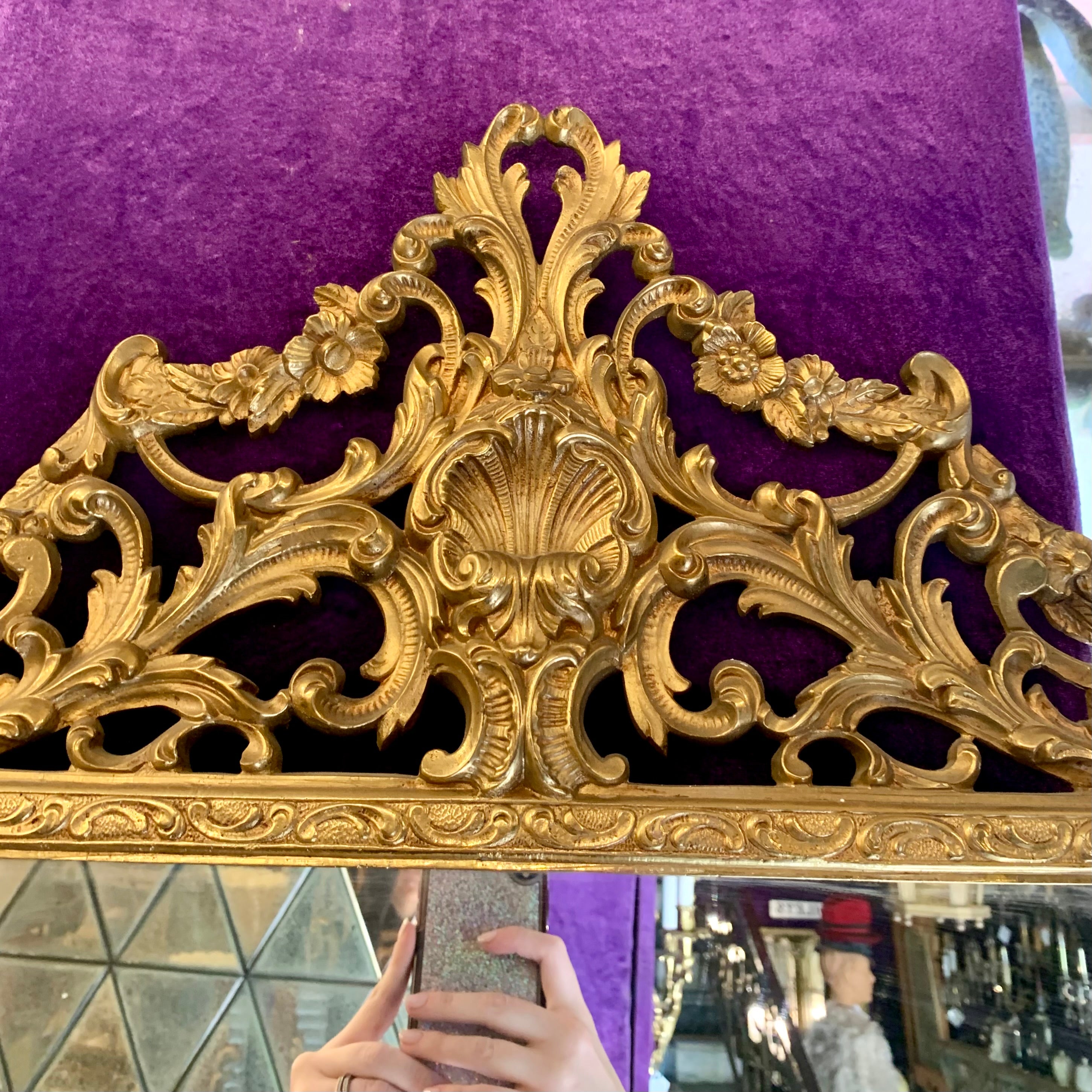 Gorgeous Gold Antique Mirror - SOLD