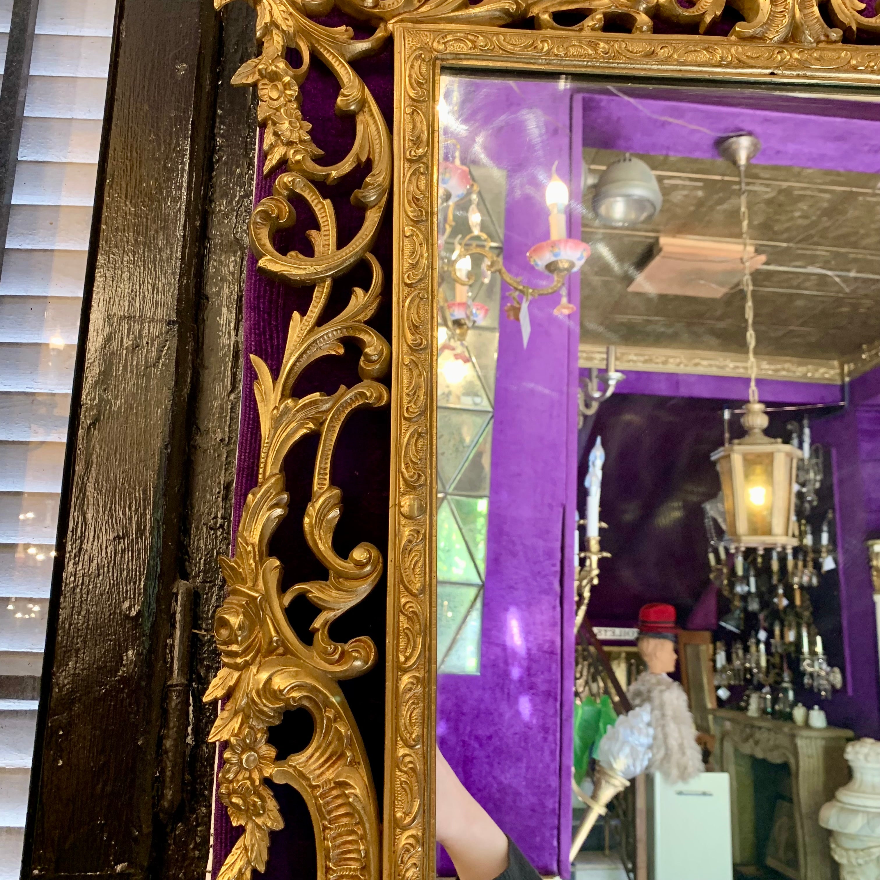 Gorgeous Gold Antique Mirror - SOLD