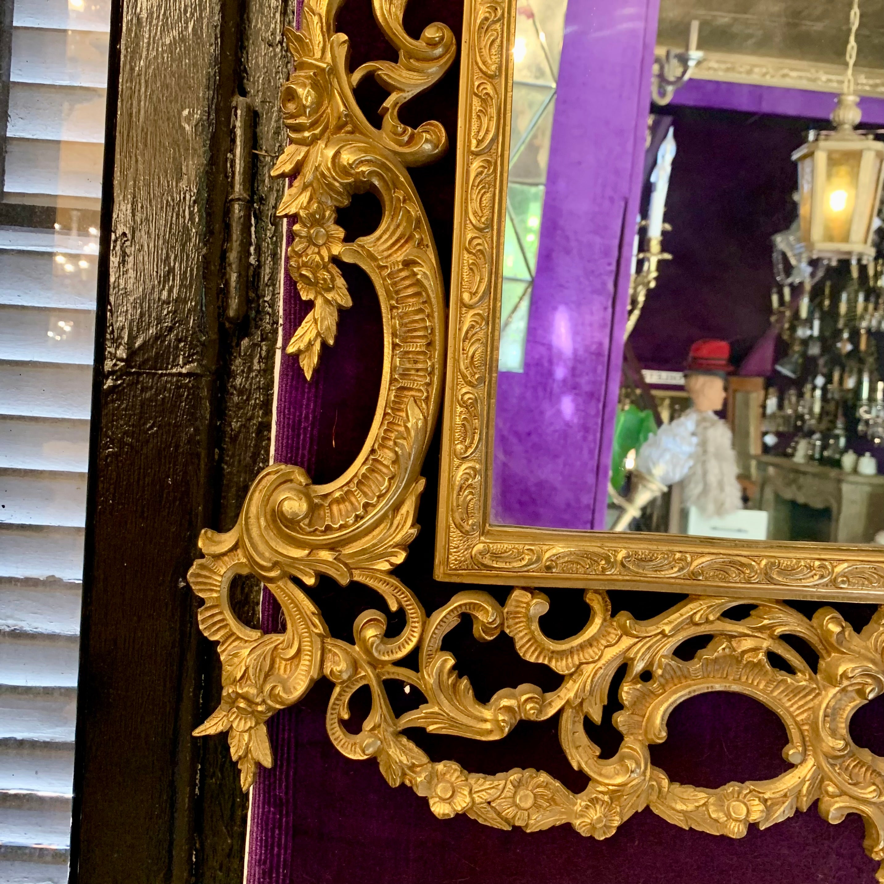 Gorgeous Gold Antique Mirror - SOLD