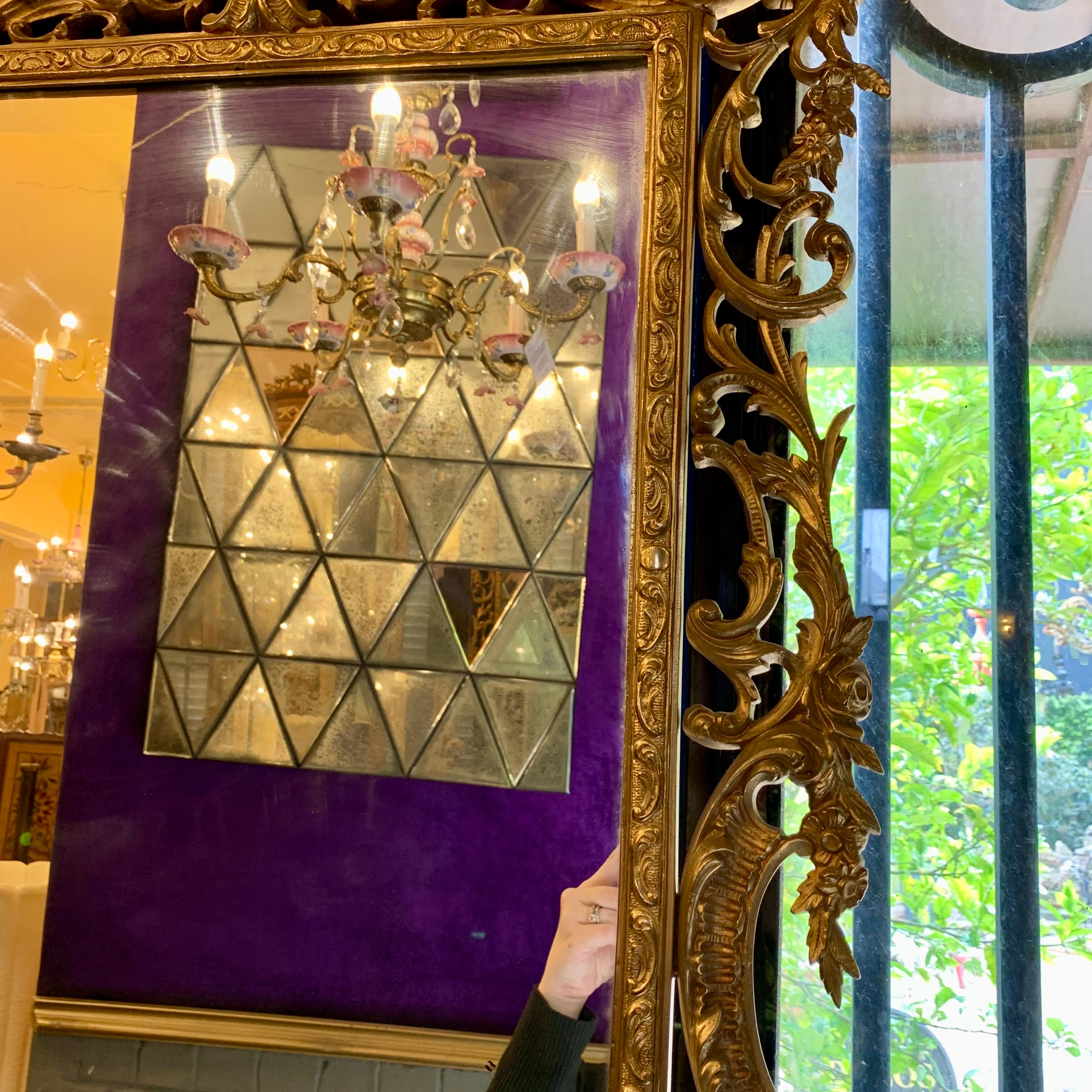 Gorgeous Gold Antique Mirror - SOLD