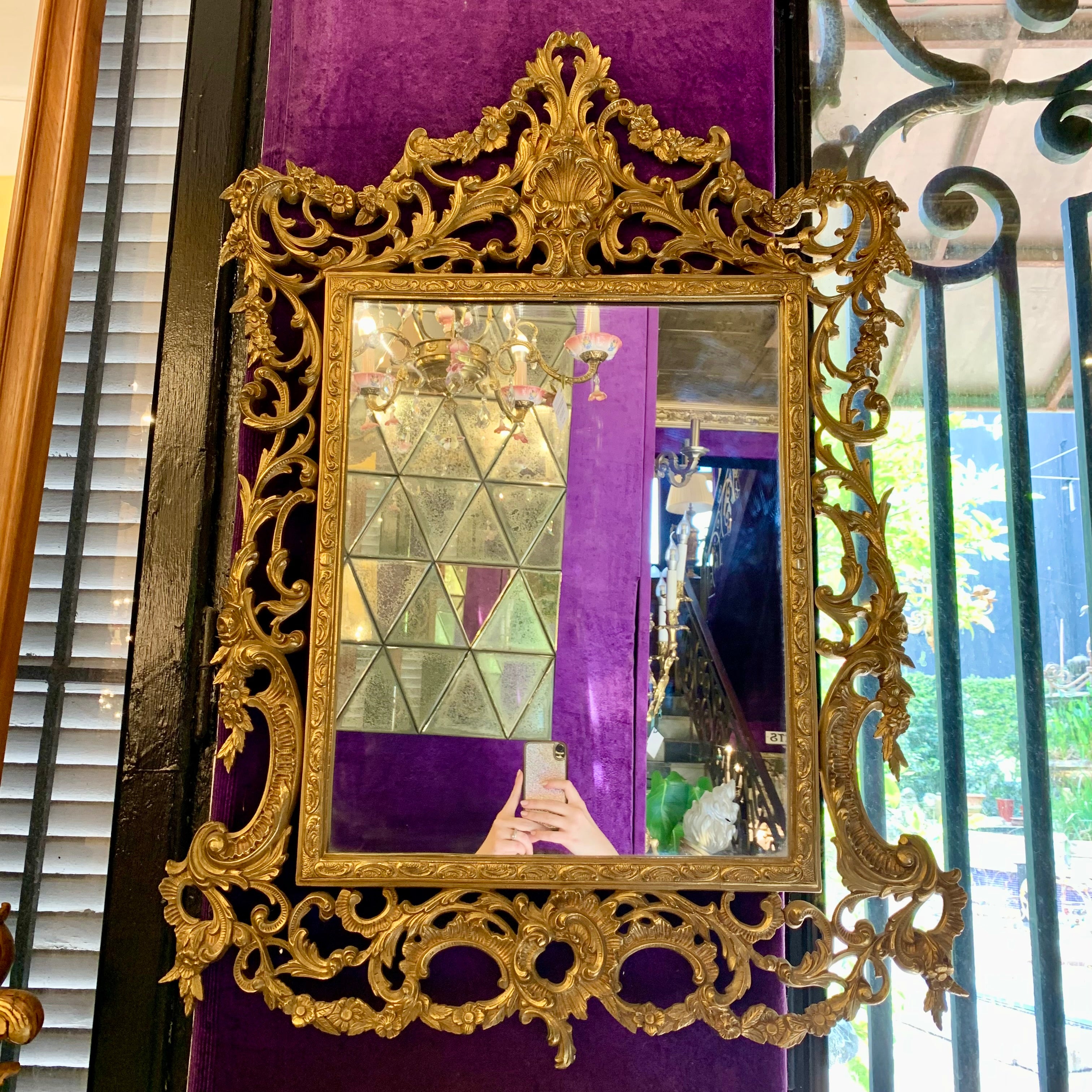Gorgeous Gold Antique Mirror - SOLD
