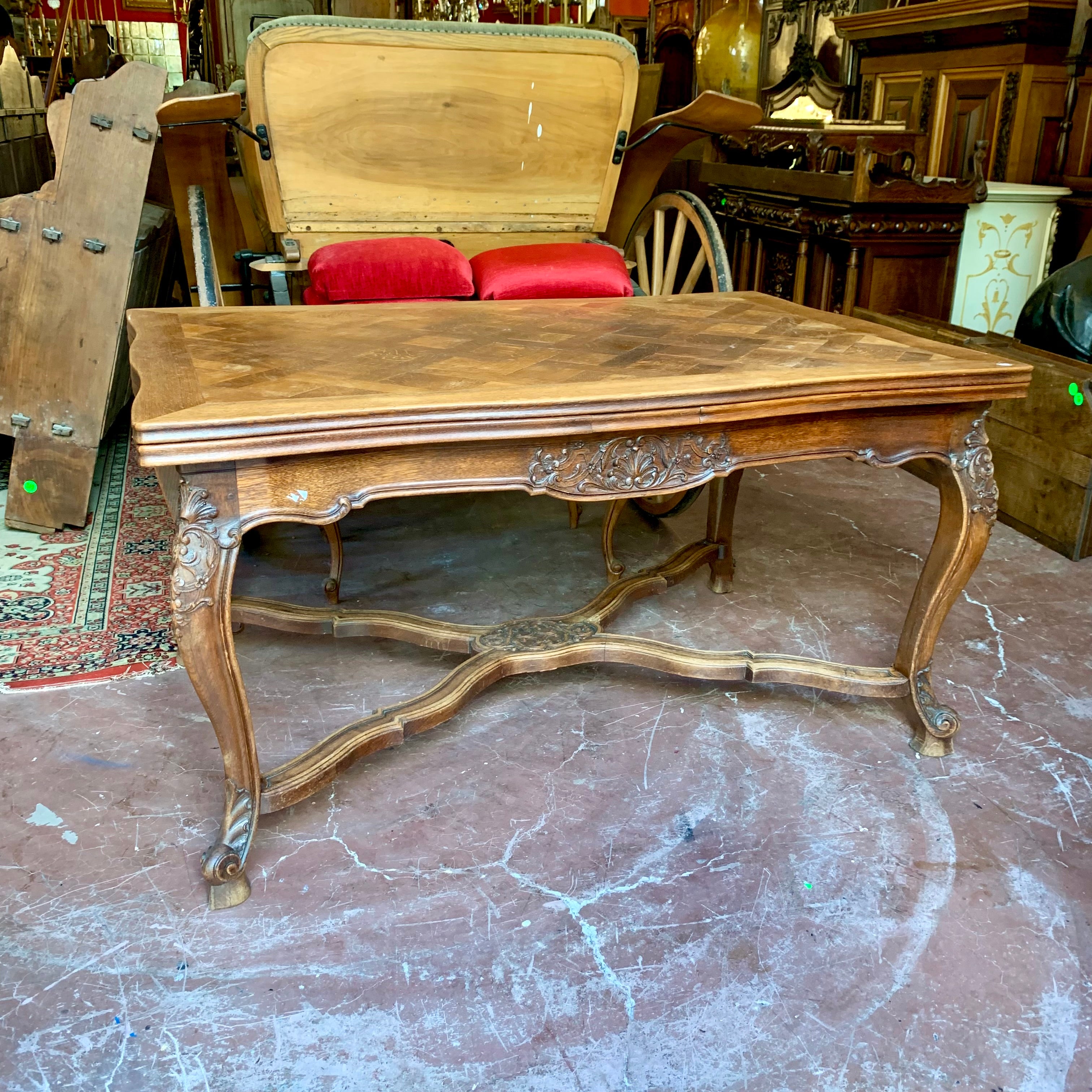 Beautiful Antique French Oak Dining Table