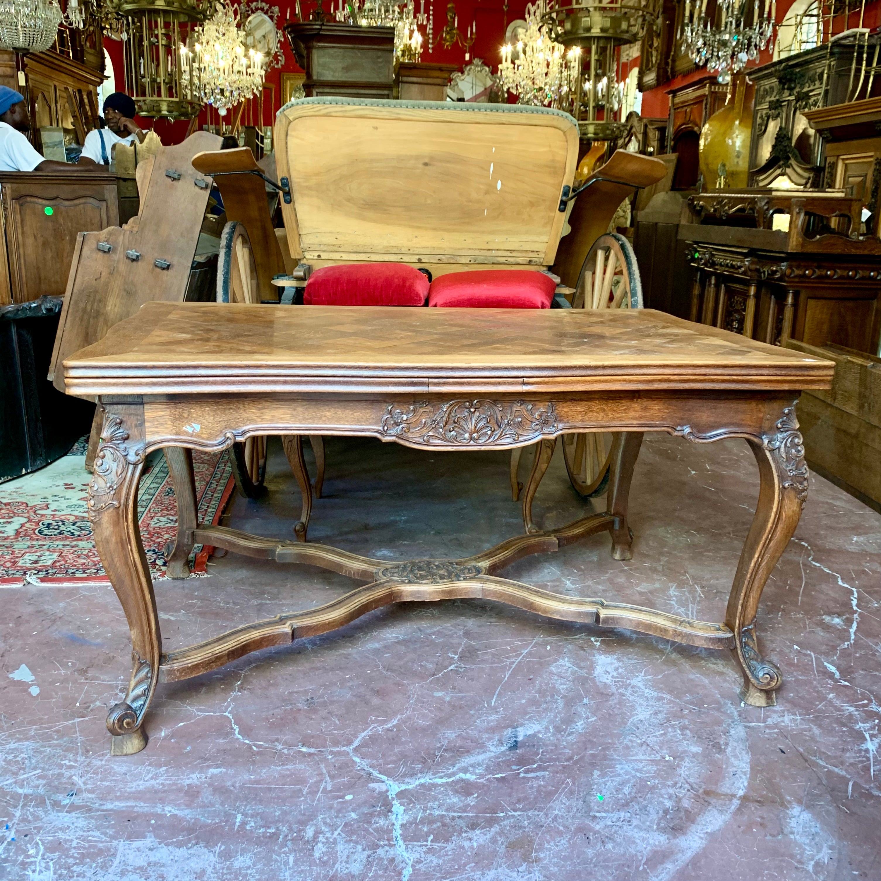 Beautiful Antique French Oak Dining Table