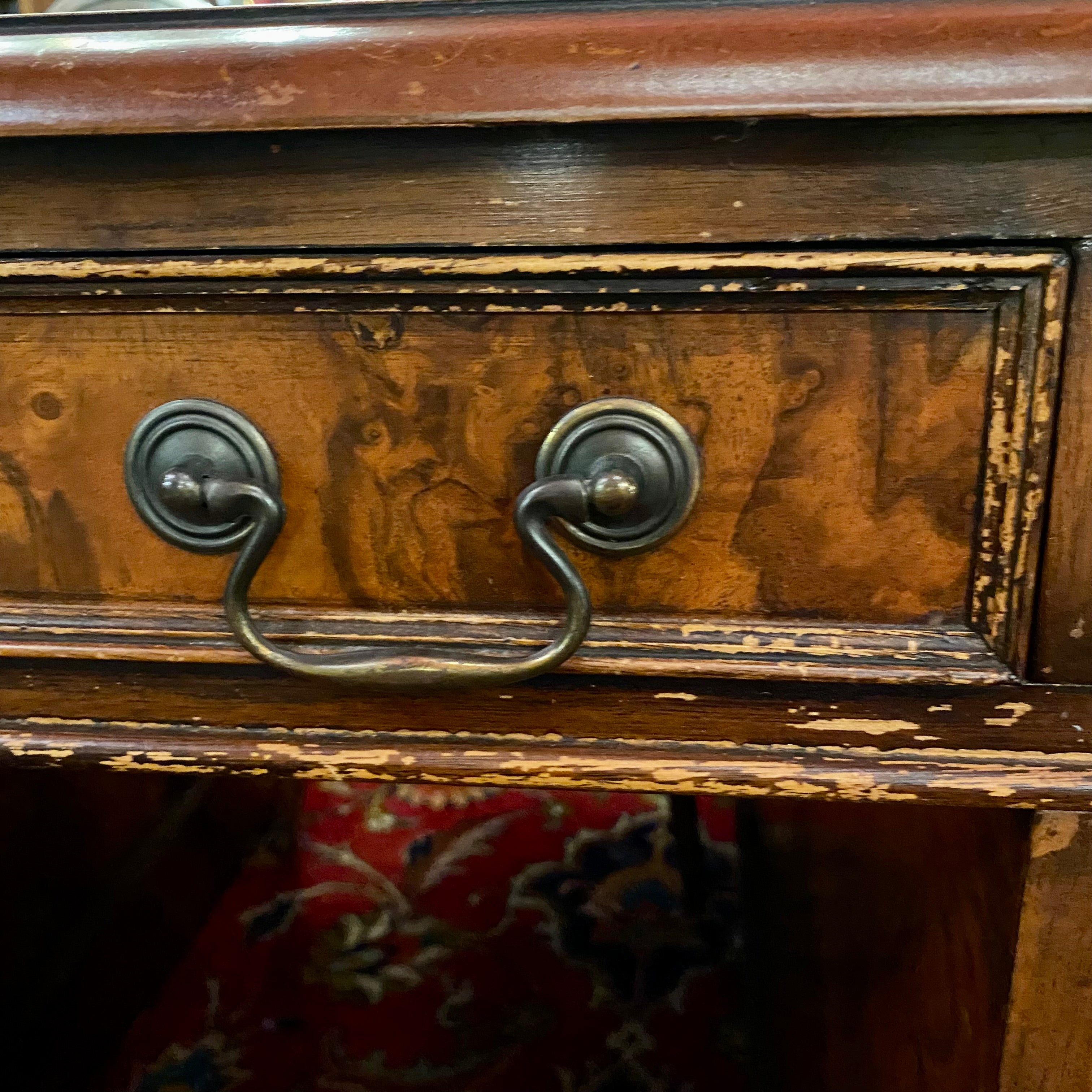 Large Antique Partners Desk