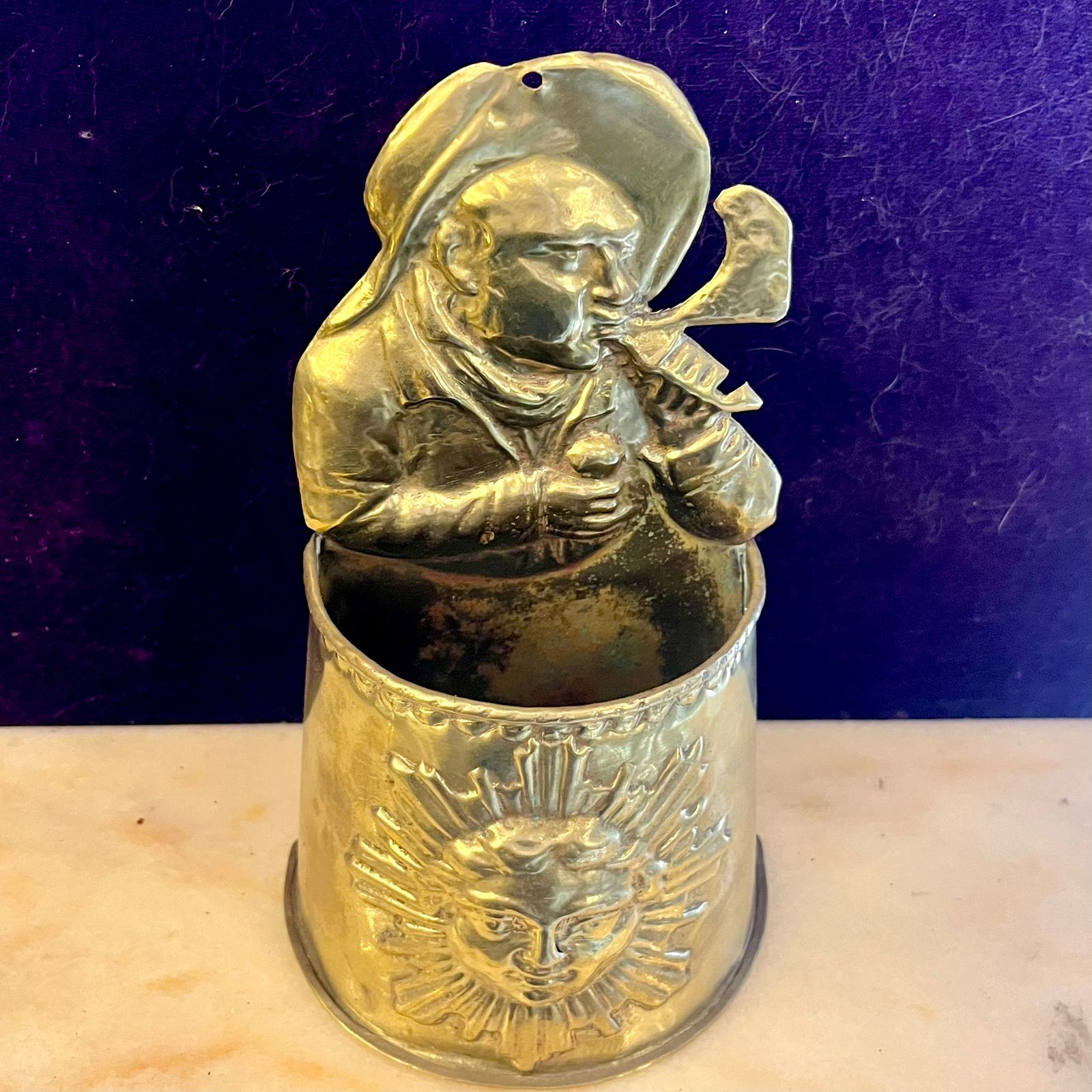 Antique Polished Brass Holder